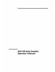 ASX-100 Autosampler Operator's Manual - CETAC Technologies