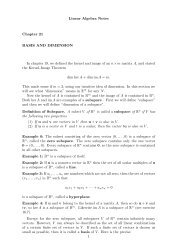 Linear Algebra Notes Chapter 21 BASIS AND DIMENSION In ...