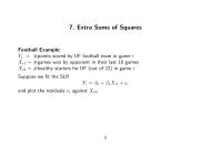 7. Extra Sums of Squares