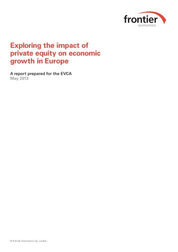 Frontier Economics Report - EVCA