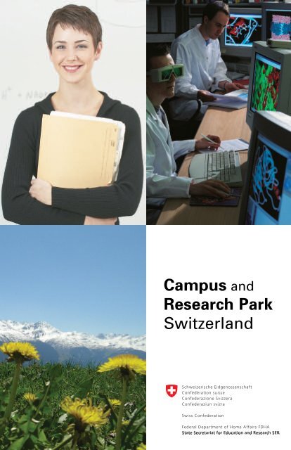 Campus and Research Park Switzerland - State Secretariat for ...