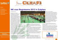 NK voor Regioteams 2012 in Zutphen - Badminton Nederland
