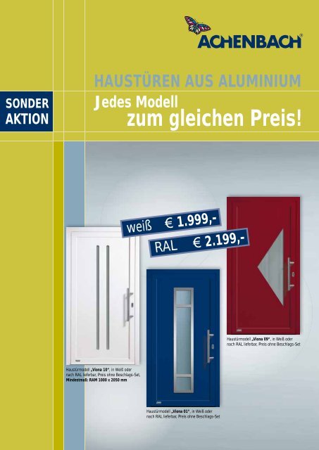 1.999 - Achenbach Fenster und TÃ¼ren GmbH
