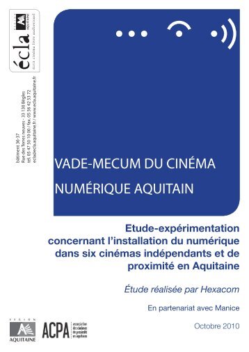 (PDF) le « vade-mecum du cinéma numérique aquitain - Aquitaine