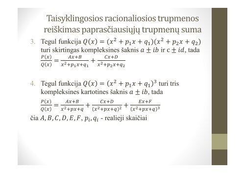 Pirmykštė funkcija ir neapibrėžtinis integralas