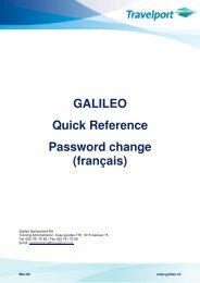 Galileo Quick Reference PSWD change F 09