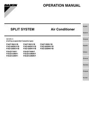 OPERATION MANUAL - Daikin