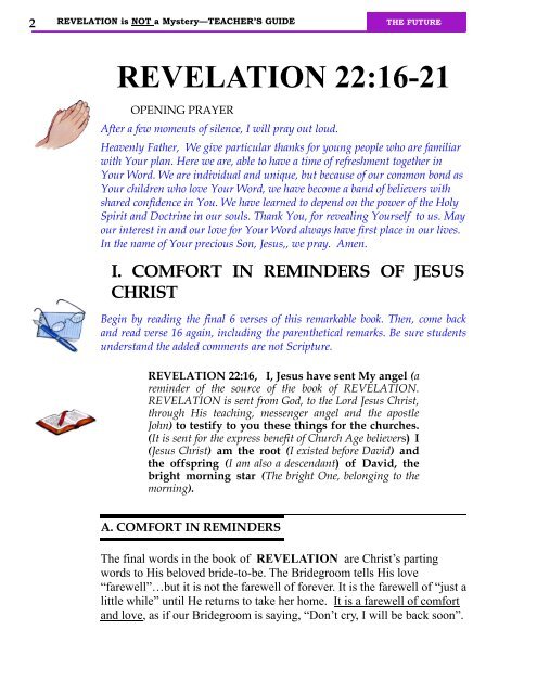 REVELATION 22:16-21 - Technology Ministries