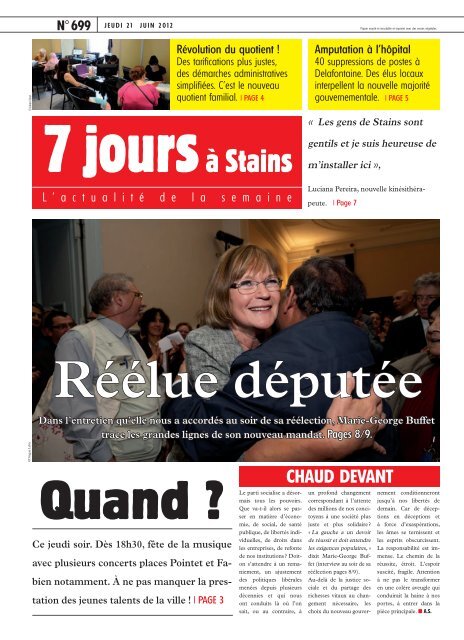 TÃ©lÃ©charger le journal [.pdf] - Ville de Stains