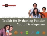 Toolkit for Evaluating Positive Youth Development