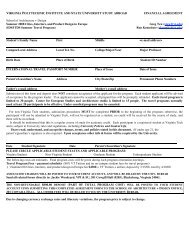 IDS/ITDS Financial Agreement form - School of Architecture + Design