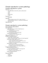 Female reproductive system pathology