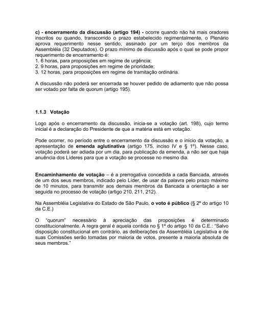 Fase de Complementação do Processo Legislativo - Assembleia ...