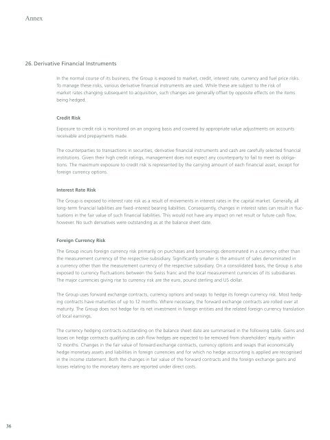 Financial Report 2003 (english) PDF Ã¢ÂÂ¢ 287.26 KB - Kuoni Group