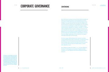 CORPORATE GOVERNANCE - Kuoni