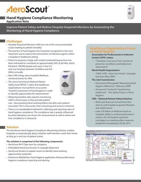 Hand Hygiene Compliance Monitoring - Stanley Healthcare Solutions