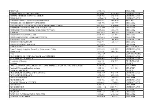 Thomson Reuter/ISI Web of Science List: Science (January ... - Library