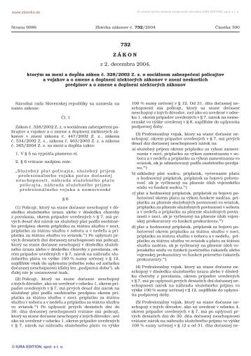 732/2004 - ElektronickÃ¡ zbierka zÃ¡konov