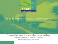 Problematika tovornega prometa v mestu Ljubljana