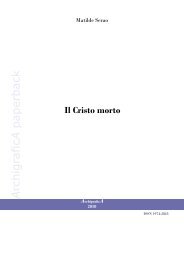 Matilde Serao, Il Cristo morto - ArchigraficA