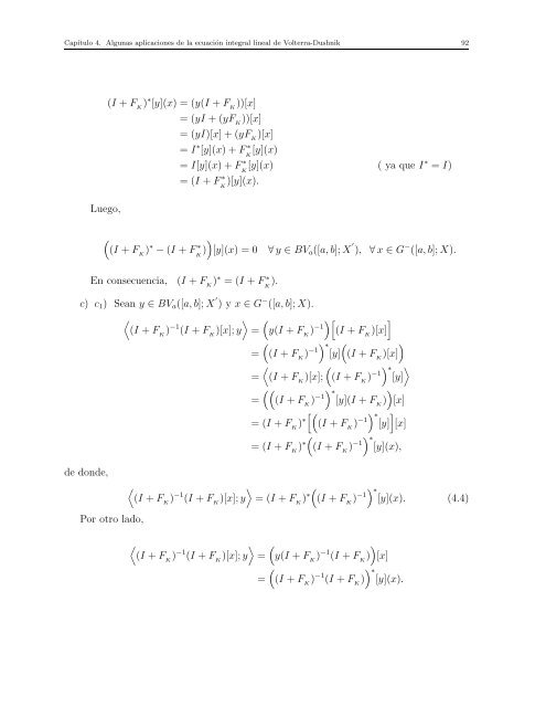 Ecuaciones Integrales Lineales de Volterra-Dushnik en Espacios de ...