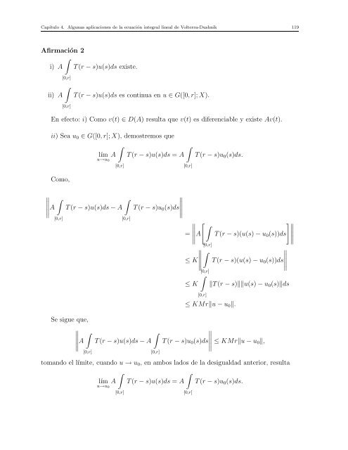 Ecuaciones Integrales Lineales de Volterra-Dushnik en Espacios de ...