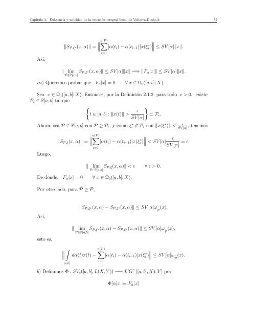 Ecuaciones Integrales Lineales de Volterra-Dushnik en Espacios de ...