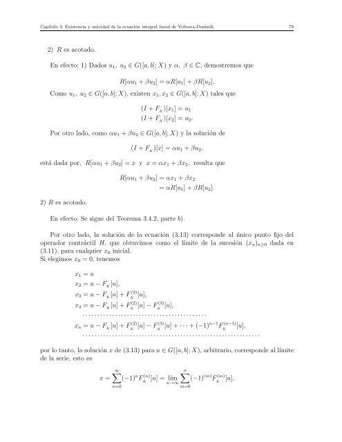 Ecuaciones Integrales Lineales de Volterra-Dushnik en Espacios de ...