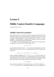 Lecture 5 Mildly Context-Sensitive Languages