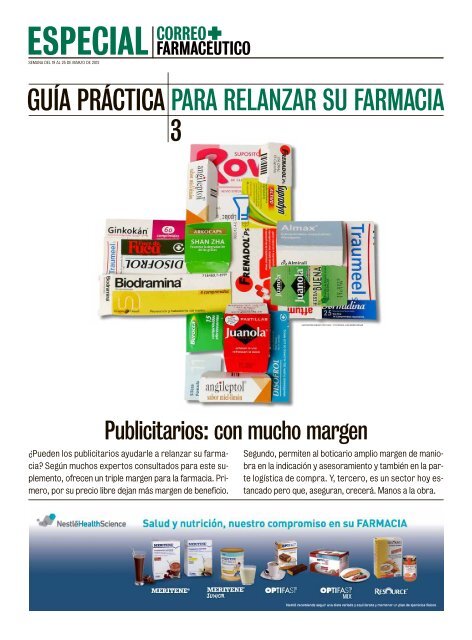 Publicitarios: con mucho margen - Correo Farmacéutico