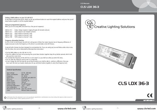 CLS LDX 36-3 - CDLED-PRO