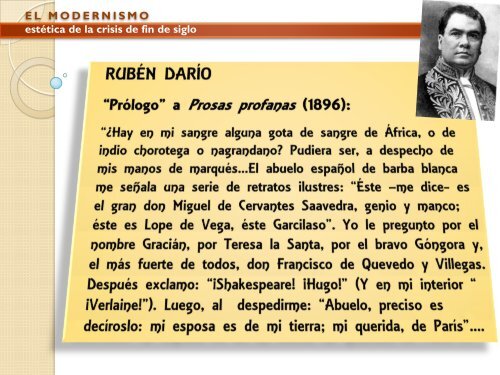 EL MODERNISMO estÃ©tica de la crisis de fin de siglo ...