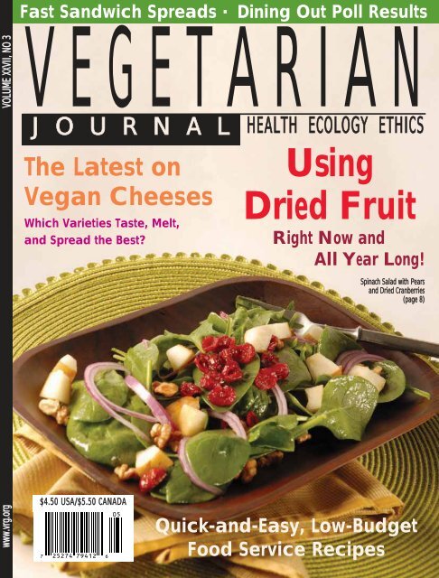 Using Dried Fruit - The Vegetarian Resource Group