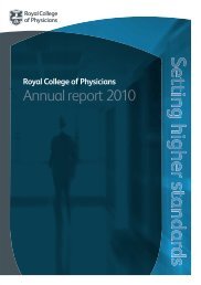 RCP annual report and accounts 2010 - Royal College of Physicians