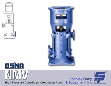 OSNA NMV Series High Pressure Non Self-Priming Centrifugal ...