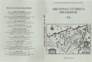 ARCHIVIO STORICO MESSINESE - Societamessinesedistoriapatria.it