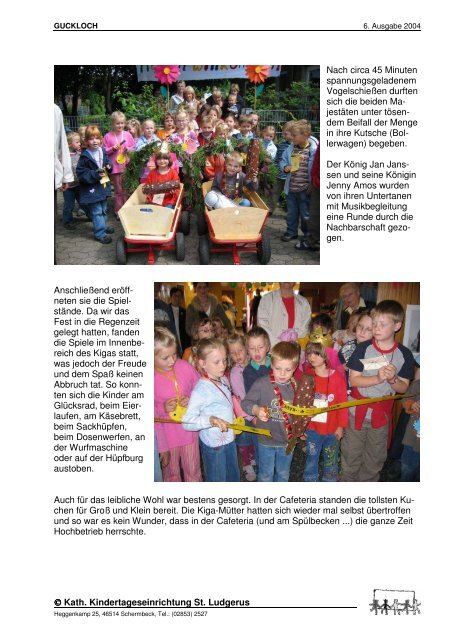 6. Ausgabe - Familienzentrum & Kindertageseinrichtung St. Ludgerus