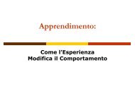 2) Apprendimento - Psicologia