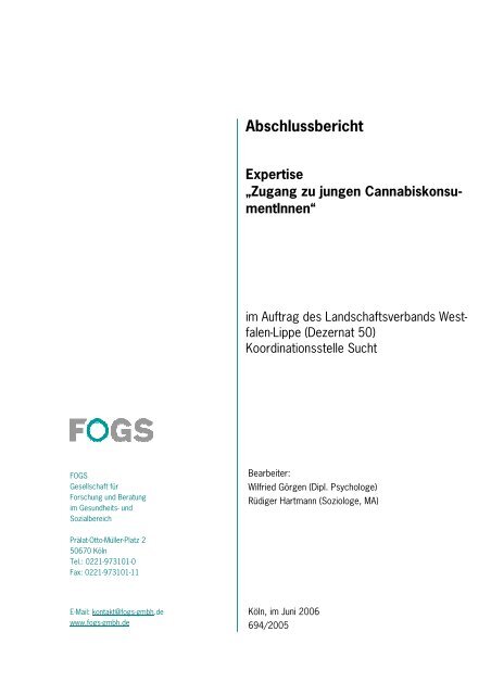 Abschlussbericht Expertise - FOGS GmbH