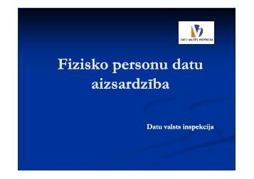 Fizisko personu datu aizsardzÄ«ba - Academia