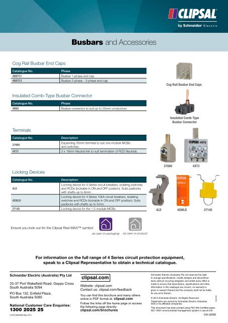 Clipsal Resi MAX Circuit Protection - The complete residential ...