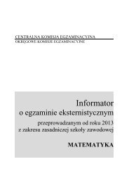 matematyka - OkrÄgowa Komisja Egzaminacyjna