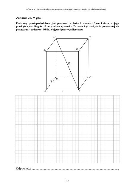 matematyka - OkrÄgowa Komisja Egzaminacyjna