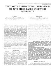 testing the vibrational behaviour of jute fiber based sandwich ...