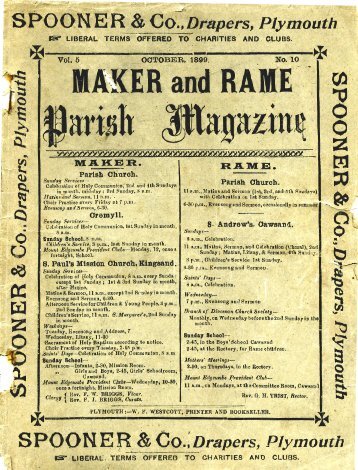 Parish Magazine 1899 (abridged) - pdf download ... - Rame Heritage
