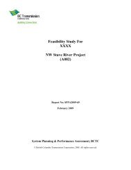Feasibility Study For XXXX NW Stave River Project (A082)