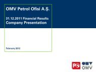 OMV Petrol Ofisi A.Å. Company Presentation