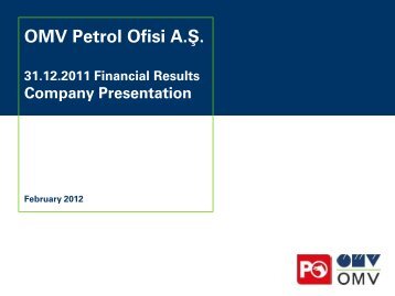 OMV Petrol Ofisi A.Å. Company Presentation