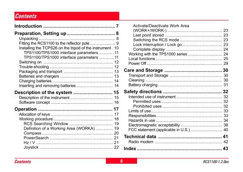 RCS1100 Series - Engineering Surveyor