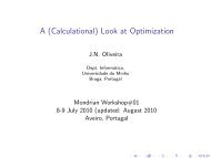 (Calculational) Look at Optimization - Departamento de InformÃƒÂ¡tica ...